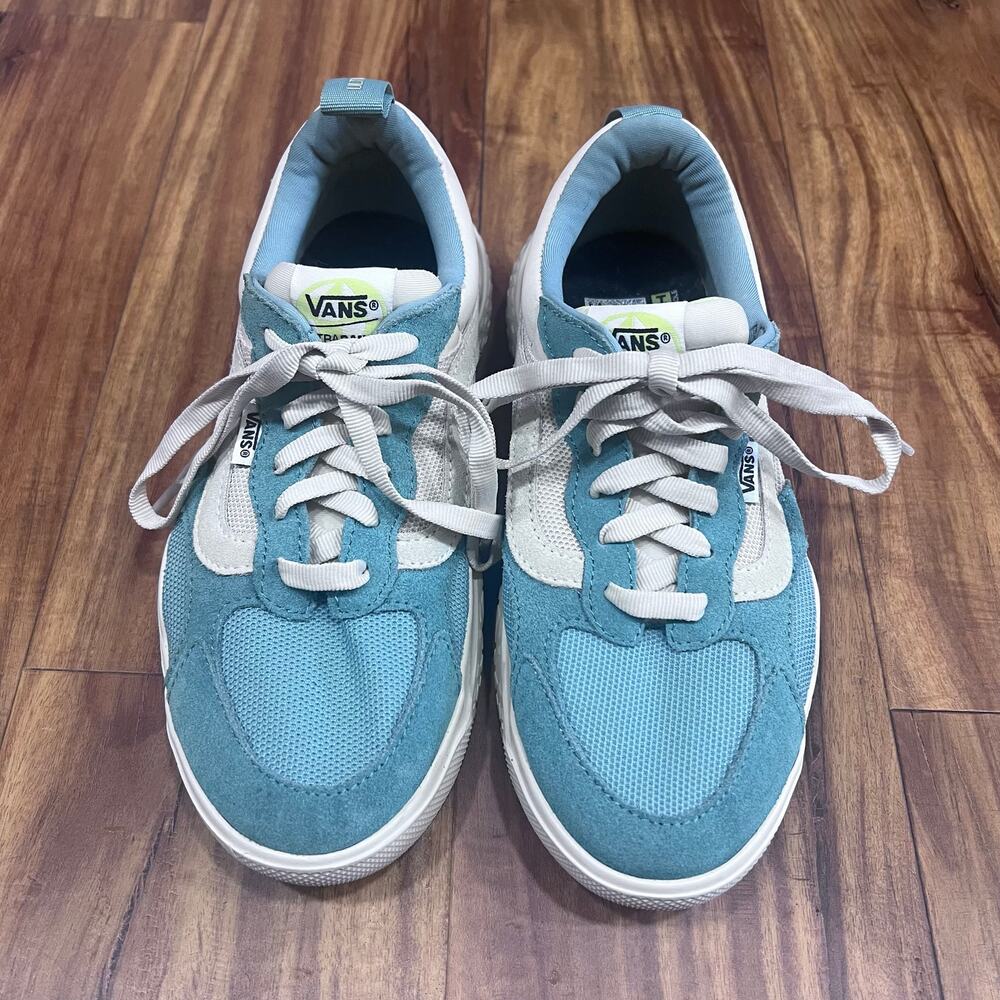 VANS UltraRange VR3 Cush Blue Green Teal Cream Off White Womens 8 Mens 6.5